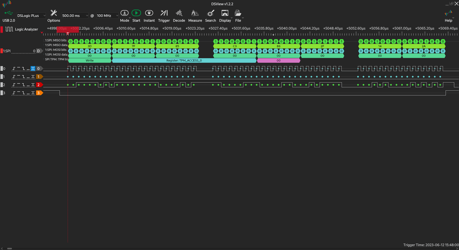 STM32 SPI slave at 100 KHz