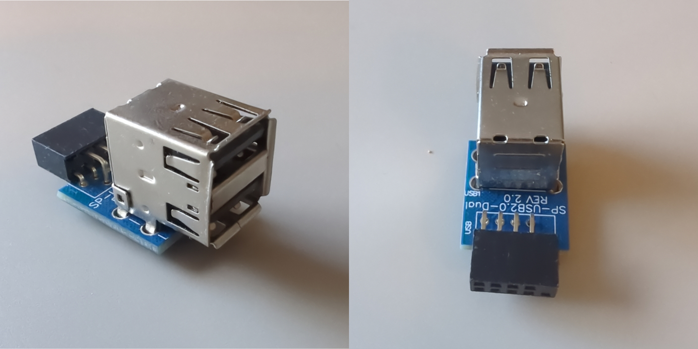 USB 2.0 pin header adapter